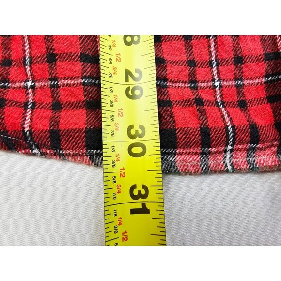 Brooks Bothers Size Large Mens Red White Black Green Check Flannel Sport Shirted - Picture 7 of 9